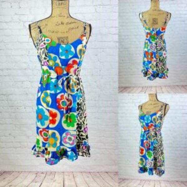 Vintage Jams World Bure Bubbles Floral Sun Dress