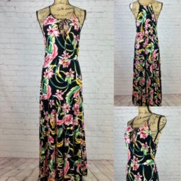 Band of Gypsies Floral Multi Tier Racerback Maxi