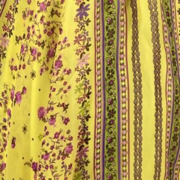 L8ter Yellow Boho Floral Print Pixie Dress