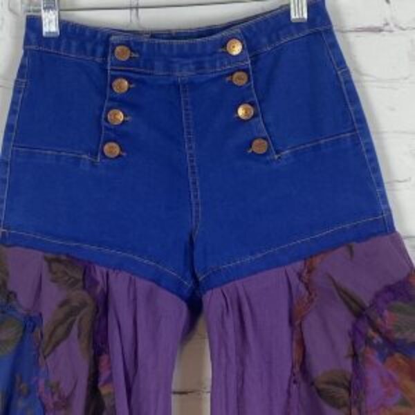Almost Famous Upcycled Mega Bell Bottom Pants