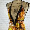 Donatella Plunge Front Halter Style Maxi - Image 2