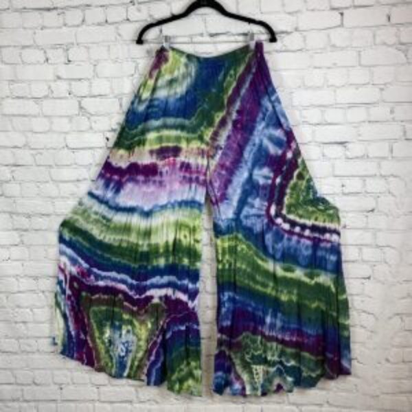 Ice Tie Dyed Multi Tier Palazzo Pants