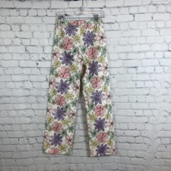 Bailey Rose Flower Print High Waist Jeans