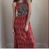 MinkPink Boho Print Front Peekaboo Side Cutouts Maxi - Image 2