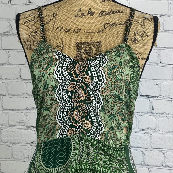 Earthtones Mandala Print Lace Up Back Maxi - Image 2