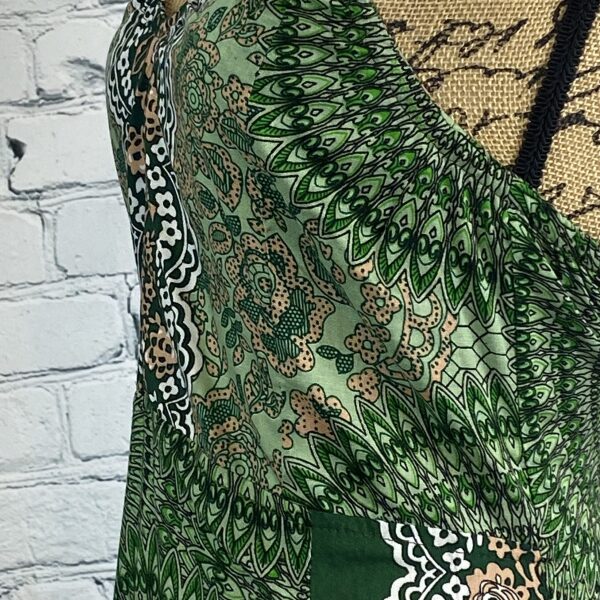 Earthtones Mandala Print Lace Up Back Maxi - Image 3