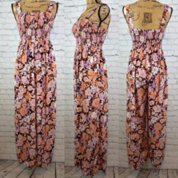 Dokotoo LIVE YOUR BEST LIFE Floral Jumpsuit